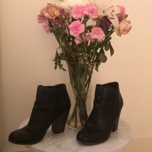 Fergie black ankle boots